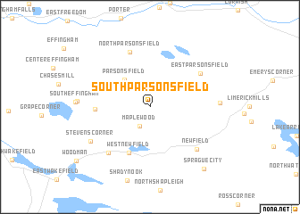 map of South Parsonsfield