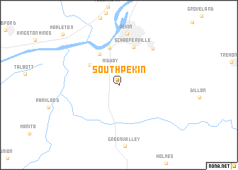 map of South Pekin