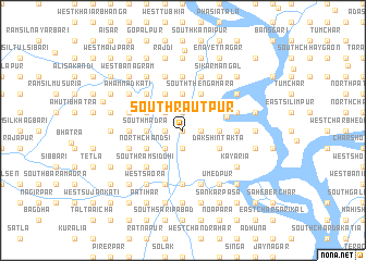 map of South Rāutpur