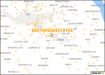 map of South Ridge Estates