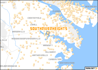map of South River Heights