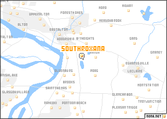 map of South Roxana
