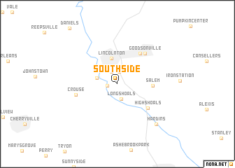 map of Southside