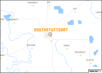 map of South Stuttgart