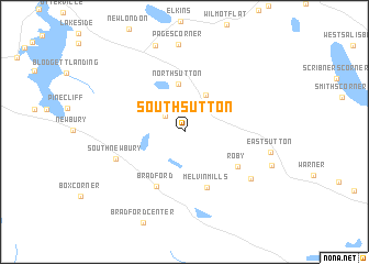 map of South Sutton