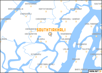 map of South Tiākhāli