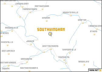 map of South Windham