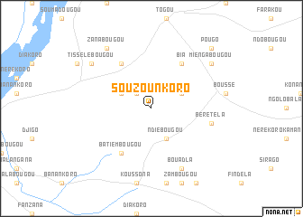 map of Souzounkoro