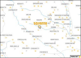 map of Şovarna