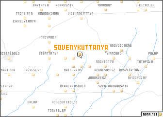 map of Sövénykúttanya