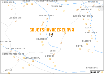 map of Sovetskaya Derevnya