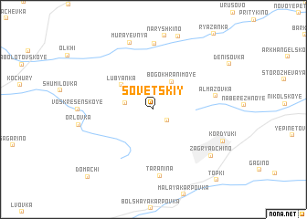 map of Sovetskiy