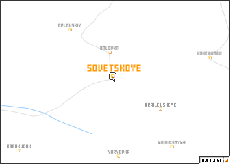 map of Sovetskoye