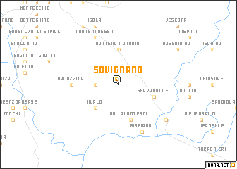map of Sovignano