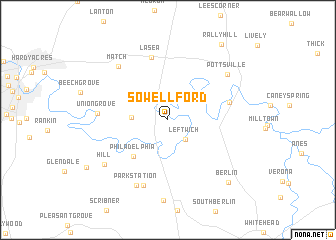 map of Sowell Ford