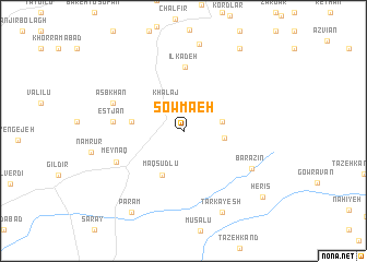 map of Şowma‘eh