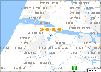 map of Spaarndam