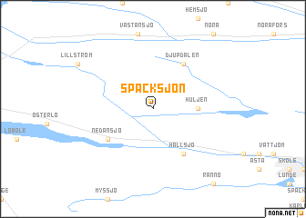 map of Späcksjön