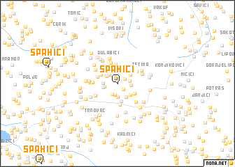 map of Spahići