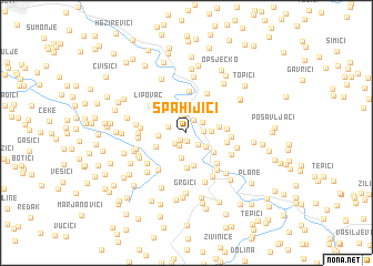 map of Spahijići