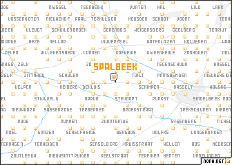 map of Spalbeek