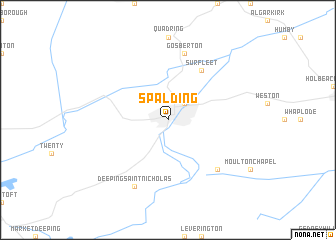 map of Spalding