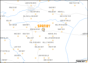 map of Spanby