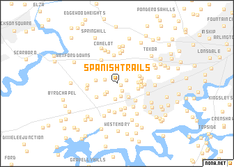 map of Spanish Trails