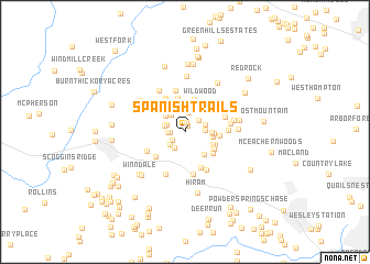 map of Spanish Trails