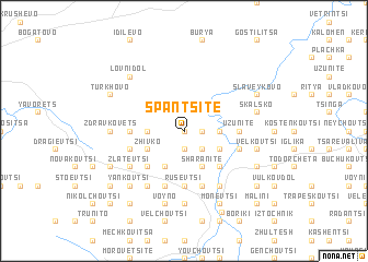 map of Spantsite