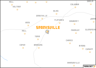 map of Sparksville