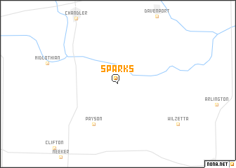 map of Sparks
