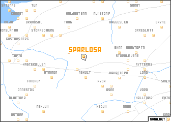 map of Sparlösa