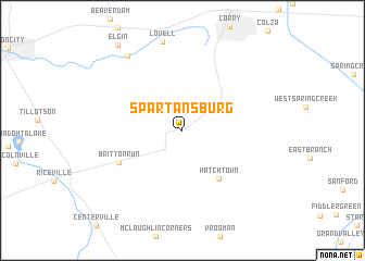 map of Spartansburg