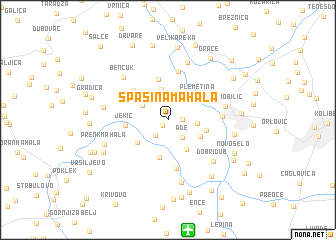 map of Spasina Mahala