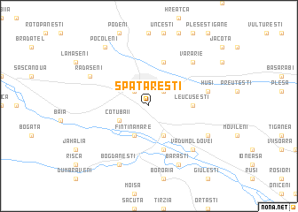map of Spătăreşti