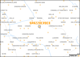 map of Spazzo Croce