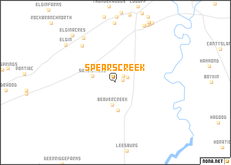 map of Spears Creek