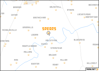 map of Spears