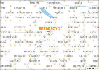 map of Spędoszyn