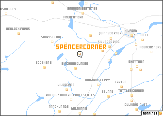 map of Spencer Corner