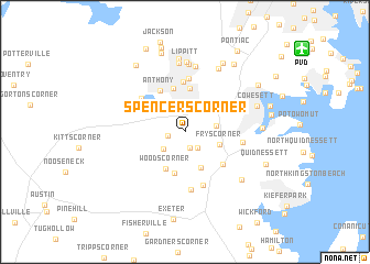 map of Spencers Corner