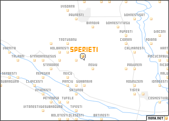 map of Sperieţi