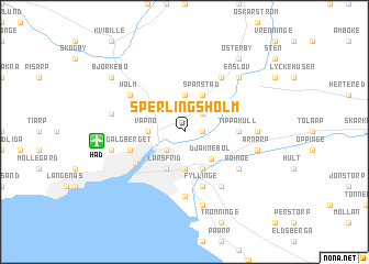 map of Sperlingsholm