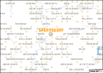 map of Spernsdorf