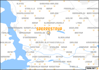 map of Sperrestrup