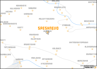 map of Speshnëvo