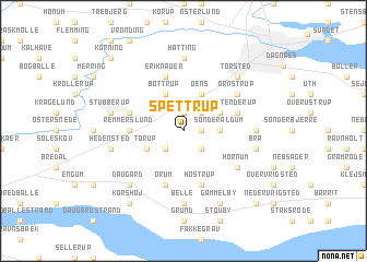 map of Spettrup