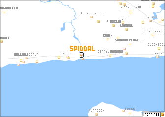 map of Spiddal