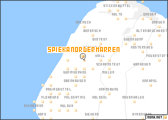 map of Spieka Norder-Marren